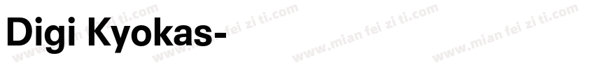 Digi Kyokas字体转换